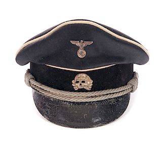 WWII German Nazi Allgemeine-SS Deaths Head Hat 