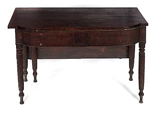 Early 1800's Sheraton Drop Leaf Banquet Table