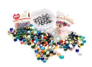Large Grouping of Machine Made Marbles