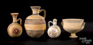 Four pieces of Cypriot pottery