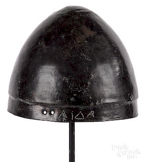 Greek bronze pilos helmet