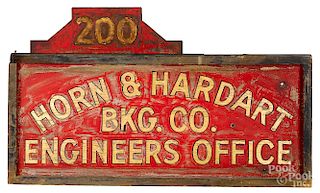 Horn & Hardart BKG. Co. Engineers Office sign