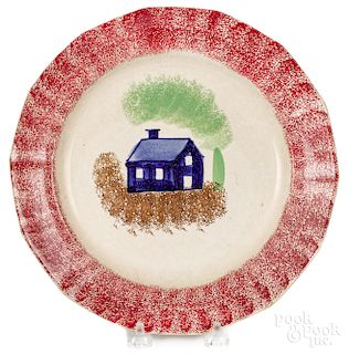 Red spatter plate
