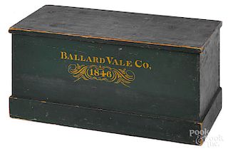 Ballard Vale Co. painted basswood storage box