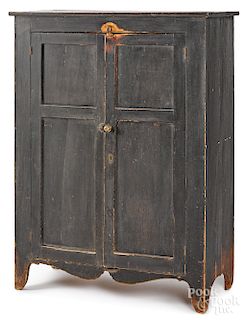 Pennsylvania painted pine jelly cupboard