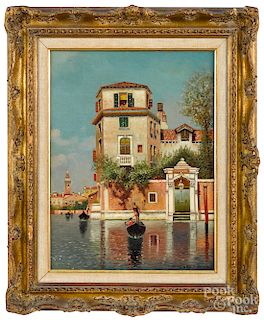 Henry Pember Smith, oil on canvas Venetian scene