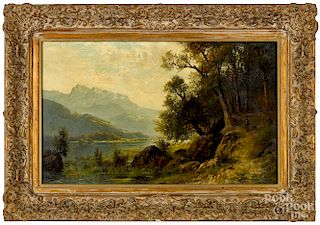 Carl Philipp Weber, oil on canvas landscape