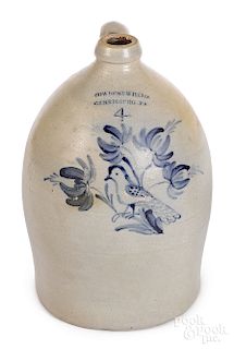 Pennsylvania four-gallon stoneware jug