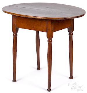 New England maple and birch tavern table, 18th c.