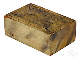 New England pine dresser box, 19th c.