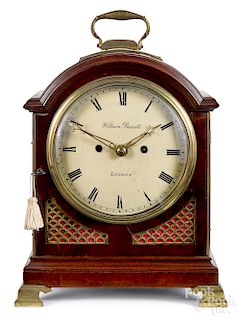 English mahogany bracket clock, early 19th c.