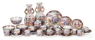 Chinese export mandarin palette porcelain