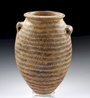 Egyptian Pre-Dynastic Naqada II Terracotta Acorn Jar