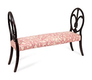 A George II Style Window Bench
Height 32 1/2 x width 50 x depth 14 inches.