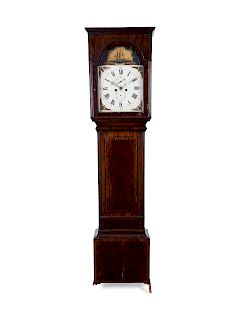 A Scottish George III Style Mahogany Tall Case Clock
Height 82 x width 19 inches.