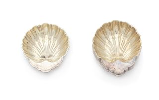 A Set of Twelve American Silver Shell-Form Nut Dishes
Length 3 3/8 inches.