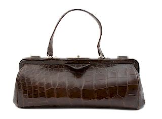 A Crocodile Soft Case Doctors Bag