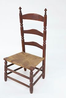 Nantucket Ladder Back Side Chair, early 19th Century