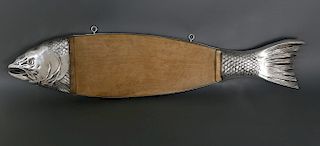Silver Plated Salmon Cutting Board