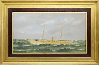 Thomas Willis "Portrait of the American Steam Yacht Niagara"