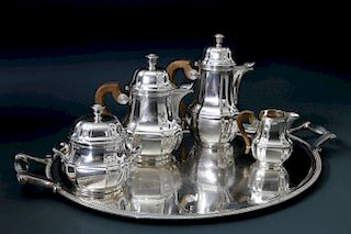Christofle France “Gallia” Silver Plated Tea and Coffee Service