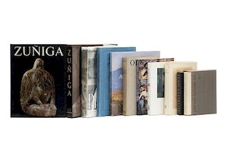 Libros sobre Artistas Mexicanos. Carlos Mérida en sus 90 años / Diego Rivera: 50 Años de su Labor Artística / Nishizawa... Piezas: 11.