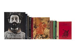 Libros sobre Arte Novohispano, Obras Maestras Novohispanas / Pintura y Escultura en Nueva España: El Barroco... Piezas: 12.
