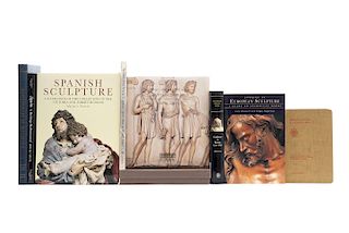 Libros sobre Escultura Española Virreinal y Británica Antigua. Masterpieces of Sculpture / Spanish Sculpture / Sculpture... Piezas: 8