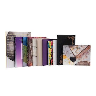 Libros de Artistas Contemporáneos Mexicanos. Naret, un Tributo a Xochimilco / Betsabeé Romero / Voluptuario / Luis Granada... Pzas: 11.