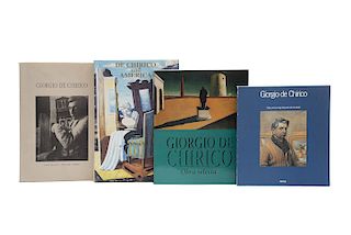 Libros sobre la Obra de Giorgio de Chirico, Betraying the Muse / Dalla Partenza degli Argonauti alla Vita Silente... Piezas: 4.