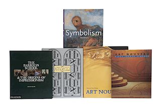 Libros sobre Vanguardias, Art Nouveau / Art Deco / Symbolism / The Barbizon School and the Origins of Impressionism... Piezas: 5.