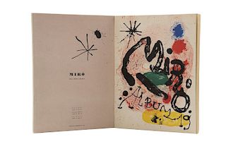 Joan Miró. Obra Inèdita Recent / Album 19.  16 litografías. Piezas: 2.
