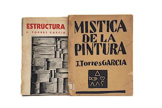 Obra de Joaquín Torres Garcia , Estructura / Mística de la Pintura. Piezas: 2.