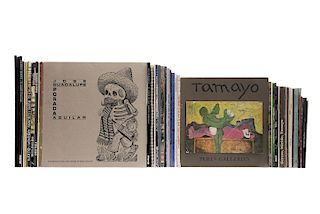 Catálogos de Exposiciones de Arte Contemporáneo, se encuentran: Joy Laville, Fanny Rabel, Francisco Zúñiga, Posada, Gerzso... Pzas: 50.