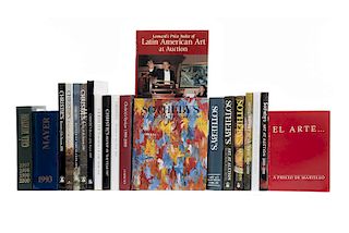 Guías de Subastas de Arte, Christie's Review of the Year 1991-2000 / Sotheby's: Art at Auction 1988-1993, 1998-2001... Piezas: 20.
