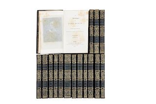 George Gordon Byron, Lord. The Works of Lord Byron. Paris. Facsímil de carta de Lord Byron. Provenance: Ursus Rare Books... Piezas: 16.