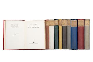 The Works of Max Beerbohm. London. Edición de 780 ejemplares numerados, ejemplares número 126. Firma de Max Beerbohm y Dyneley Hussey.