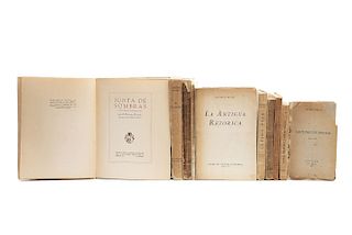 Obras de Alfonso Reyes, Junta de Sombras / Ultima Tule / La Crítica en la Edad Ateniense... Piezas: 10.
