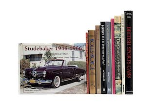 Libros sobre Automóviles Clásicos. British Sports Cars / Packard / Speed & Luxury the Great Cars... Piezas: 10.