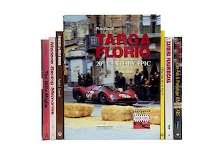 Libros sobre Carreras Internacionales. Targa Florio 20th. Century Epic / Chaparral Can-Am & Prototype Race Cars... Piezas: 7.