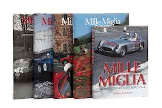 Libros sobre la Mille Miglia, Mille Miglia: Uomini e Automobili di Oggi e di Fieri / The World's Greatest Road Race. Piezas: 5.