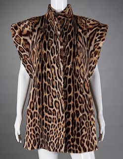 Vintage ladies leopard skin vest