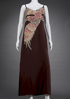 James Galanos embellished evening gown