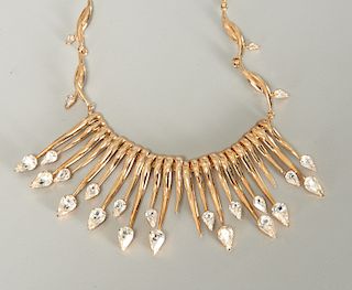 Hattie Carnegie costume jewelry choker necklace
