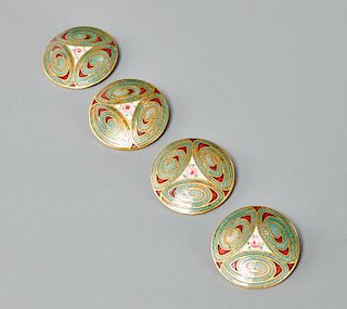 Group of vintage cloisonne buttons