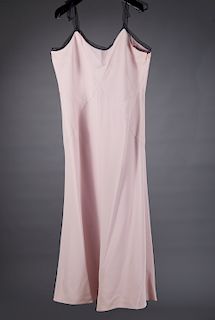 Giorgio Armani pink crepe evening gown