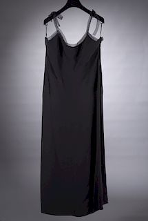 Giorgio Armani black crepe evening gown
