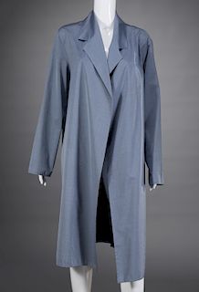 Ladies Bergdorf Goodman gray silk evening coat