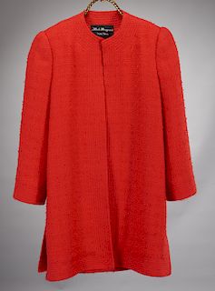 Bob Bugnand New York red wool coat