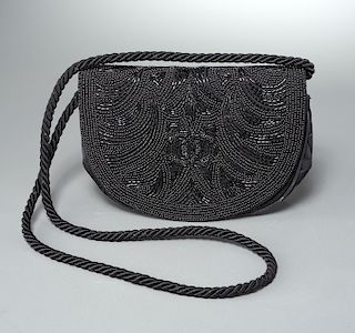 Chanel France black evening handbag